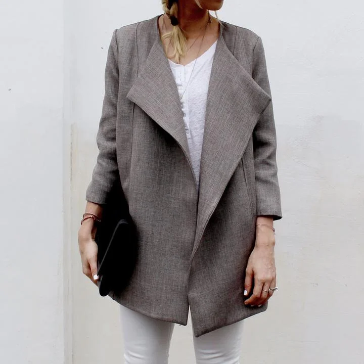 Brenna Coat Sewing Pattern - Cali Faye Collection Three-Quarter Sleeve Elbow Sleeve Wrist Sleeve