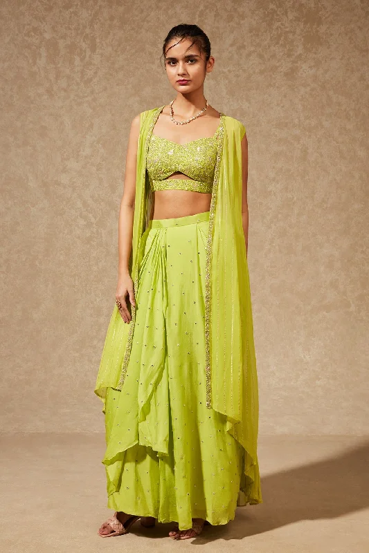 GUL DRAPE SKIRT AND JACKET Welt Pockets Slit Pockets Flap Pockets