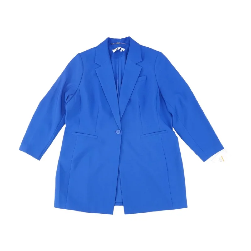 Blue Solid Blazer Women's Fashion Blazer