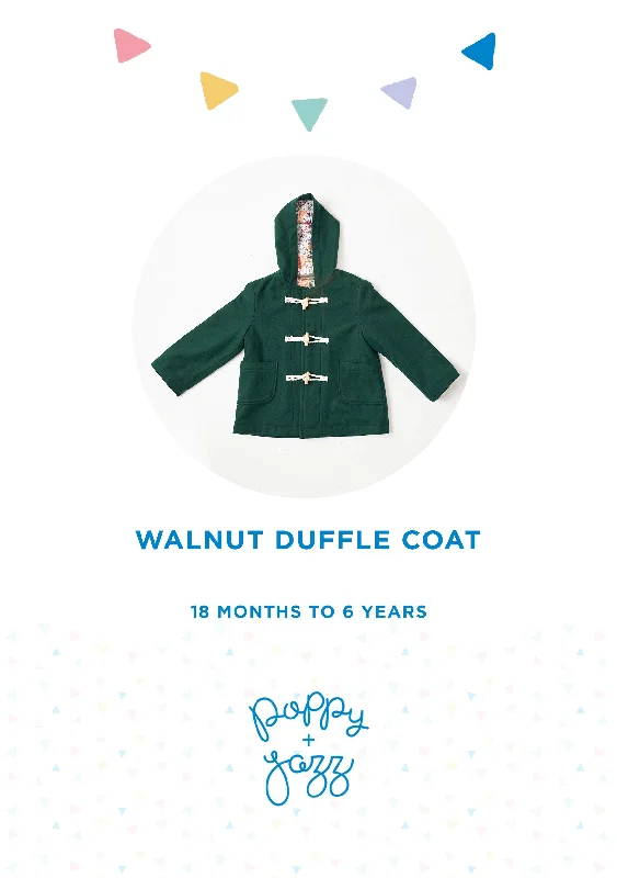 Walnut Duffle Coat Sewing Pattern Parka Down Jacket Wool Coat