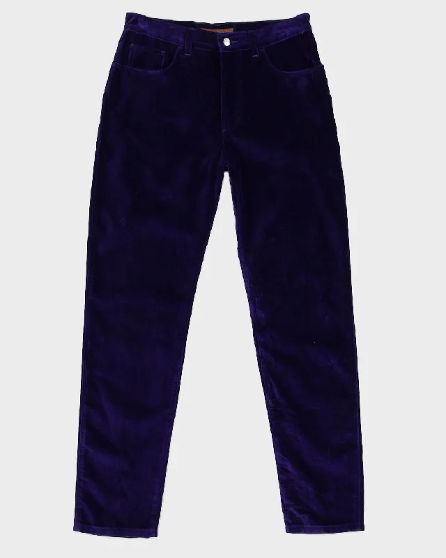Vintage 90s Katharine Hamnett Purple Cord Trousers - W32 L32 Trousers chic elegant