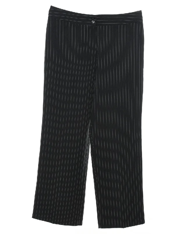 Black Trousers - W33 L30 Trousers Print Floral
