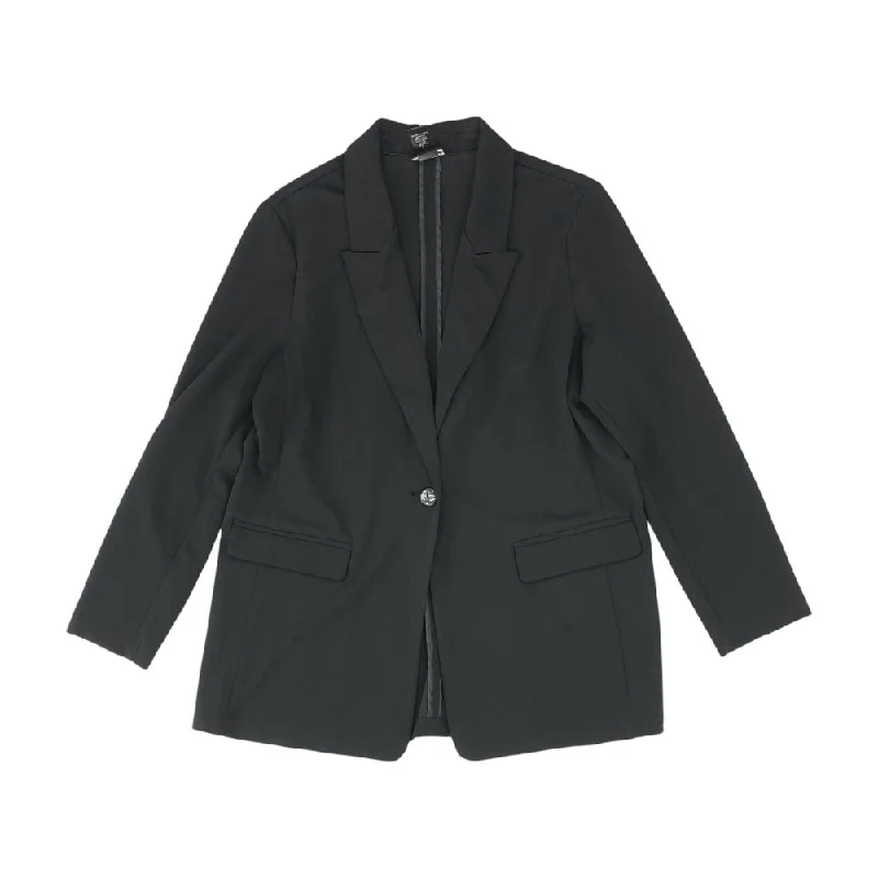 Black Solid Blazer Women's Party Jacket