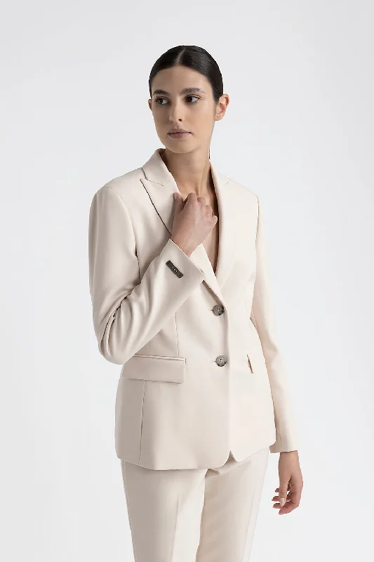 Double-face technical fabric  blazer Women's Luxurious Suit