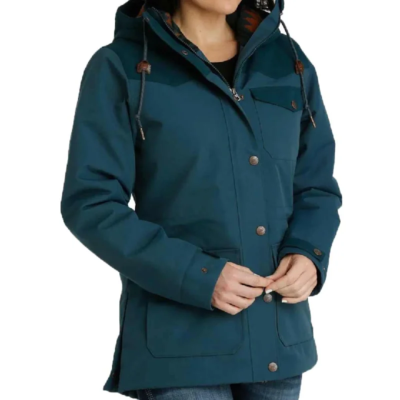 Cinch Women’s Solid Barn Coat Buttoned Zippered Snapped