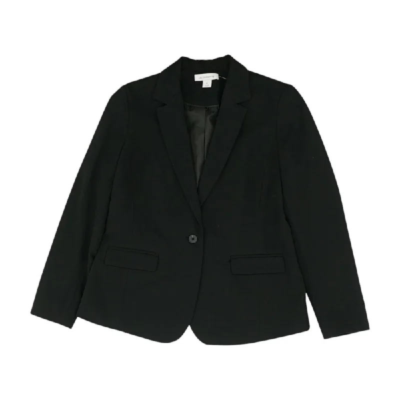 Black Solid Blazer Women's Trendy Blazer