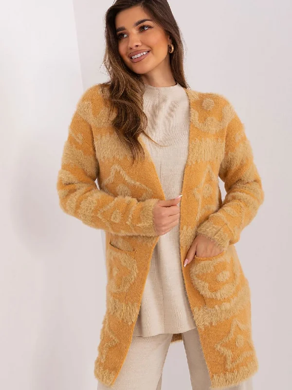 Cardigan AT Denim Fabric Leather Fabric Suede Fabric