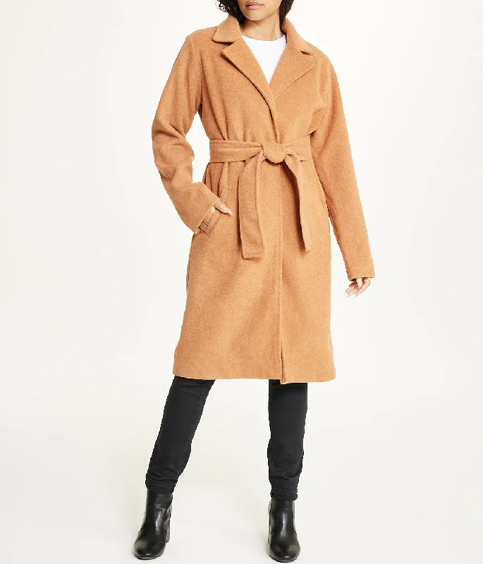 Belted Trench Coat Parka Down Jacket Wool Coat