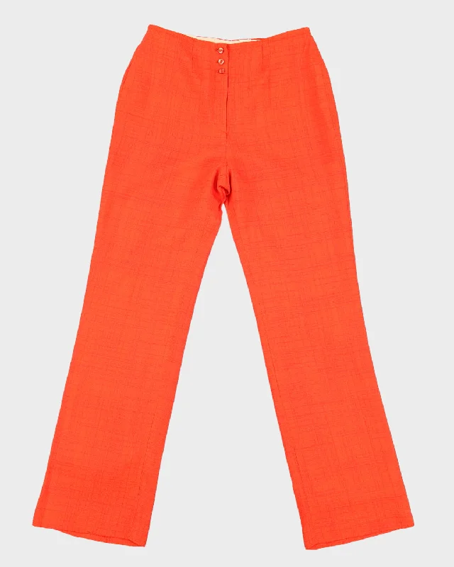 1960s Orange Trousers - S Trousers chic fashionable