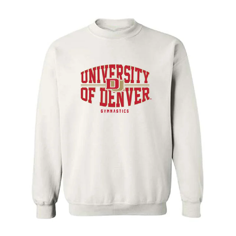 DU - NCAA Women's Gymnastics : Mila Brusch - Classic Shersey Crewneck Sweatshirt Hoodie with Half-Zip Sporty Casual DU - NCAA Women's Gymnastics : Mila Brusch - Classic Shersey Crewneck Sweatshirt Hoodie with Half-Zip Sporty Casual