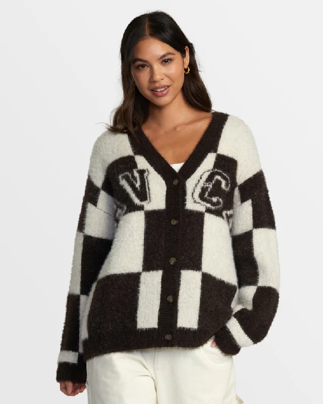RVCA Here We Are Cardigan Sweater Machine Wash Dry Clean Hand Wash