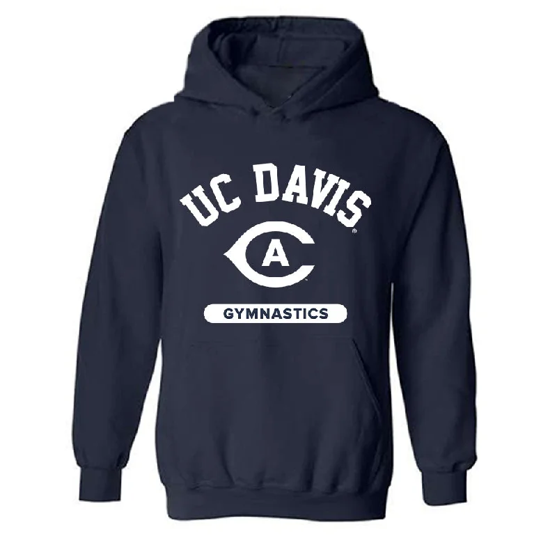 UC Davis - NCAA Women's Gymnastics : Avah Reichow - Classic Shersey Hooded Sweatshirt Hoodie with Elastic Waist Stretchable Comfortable UC Davis - NCAA Women's Gymnastics : Avah Reichow - Classic Shersey Hooded Sweatshirt Hoodie with Elastic Waist Stretchable Comfortable