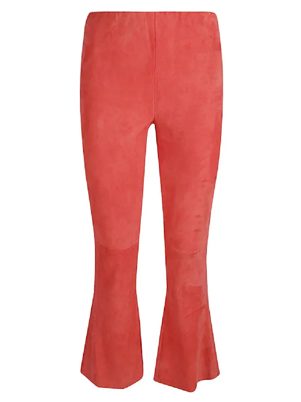 Via Masini 80 Trousers Red Trousers Cargo pockets