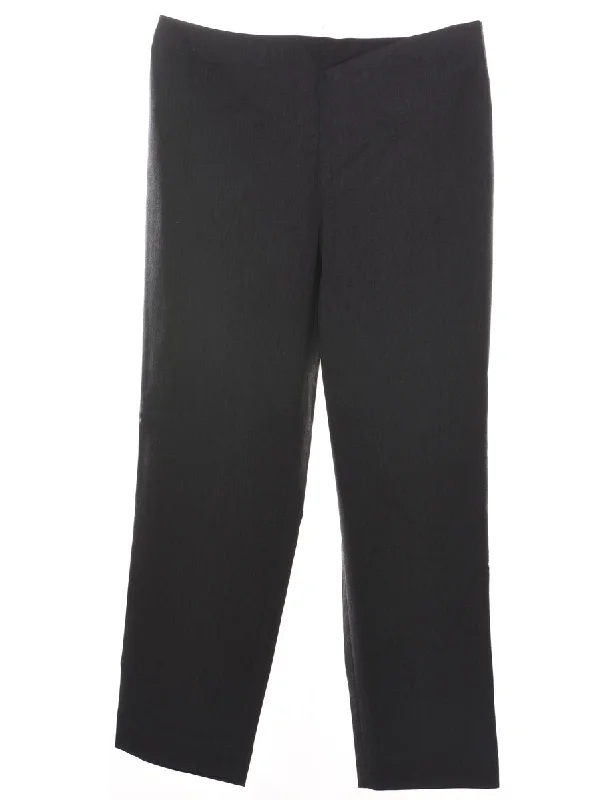 Dark Grey Trousers - W35 L30 Trousers Bootcut Casual