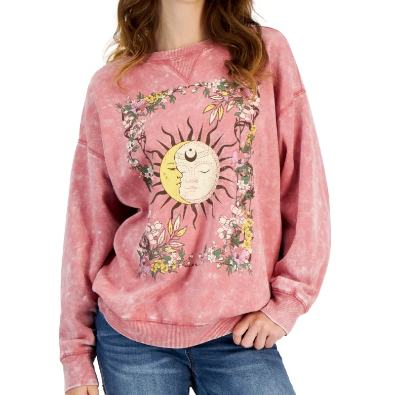 SELF ESTEEM - Crewneck Sweatshirt Hoodie with Hidden Zipper Minimalist Clean