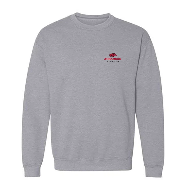 Arkansas - NCAA Women's Gymnastics : Kaitlyn Ewald - Crewneck Sweatshirt Hoodie with Sequins Glamorous Eye-catching Arkansas - NCAA Women's Gymnastics : Kaitlyn Ewald - Crewneck Sweatshirt Hoodie with Sequins Glamorous Eye-catching