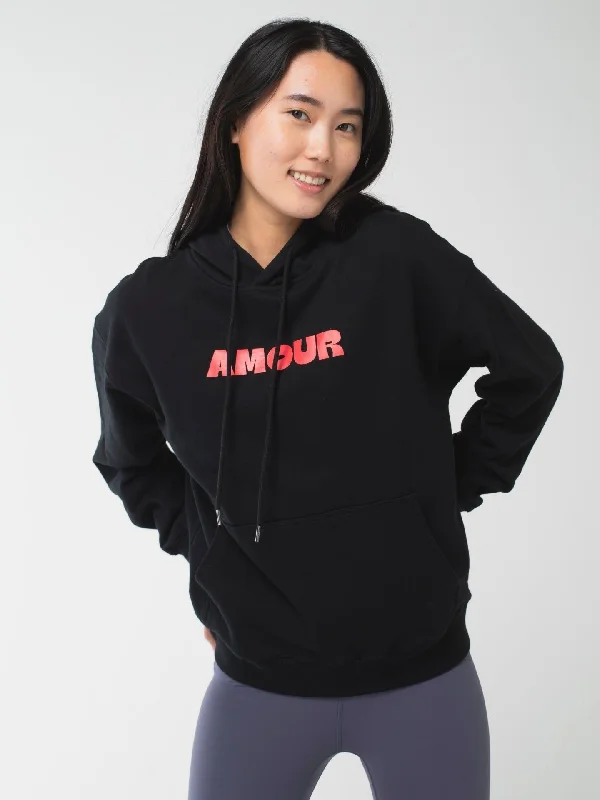 Amour Hoodie Hoodie with Patch Decorative Personalized