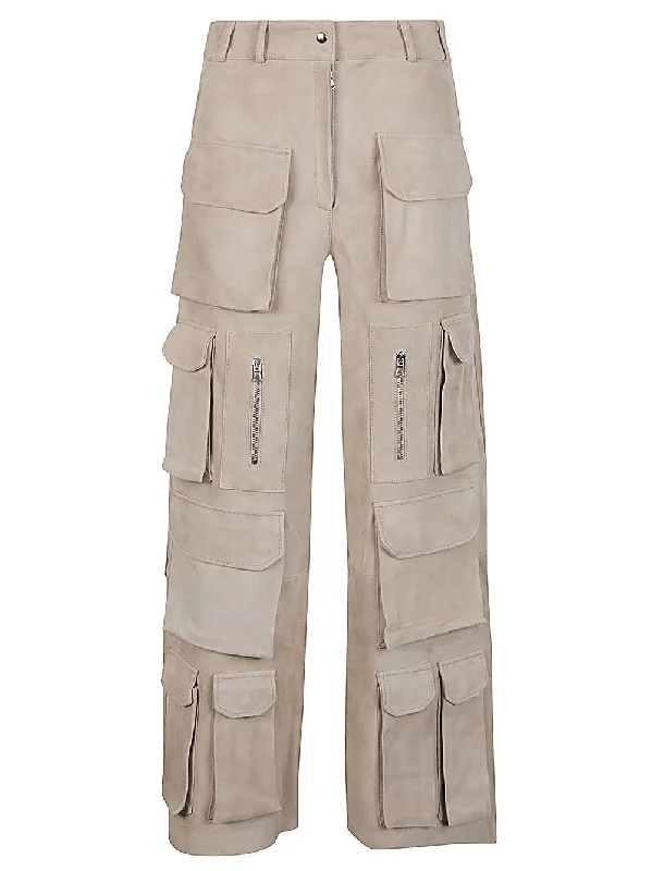 Fermas.club Trousers Beige Trousers chic elegant