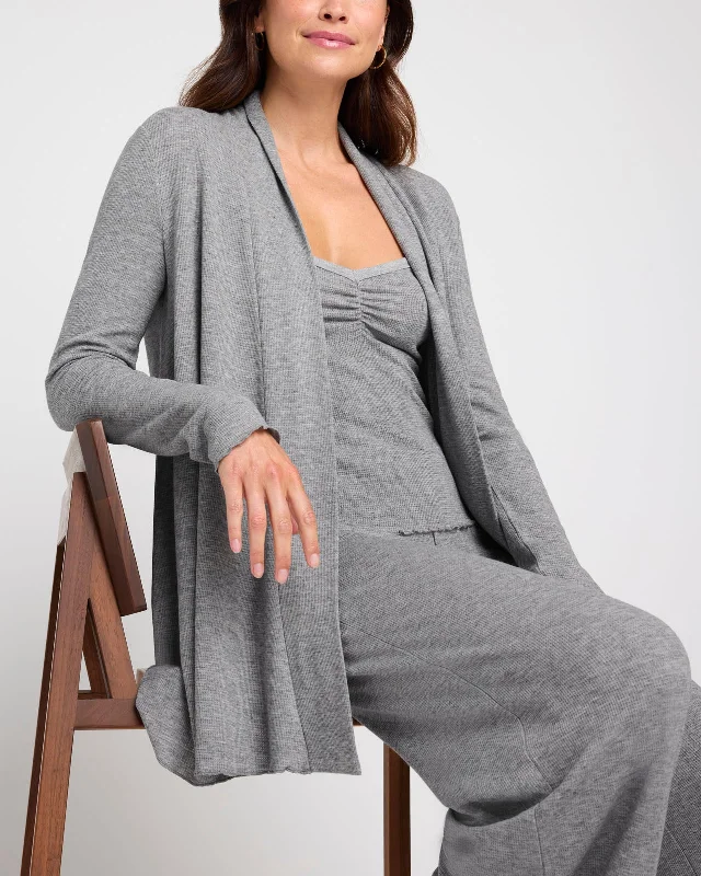 Thermal LYR Long Cardigan Nylon Fabric Polyester Fabric Spandex Fabric
