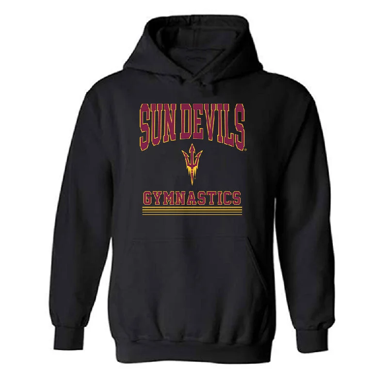 Arizona State - NCAA Women's Gymnastics : Kayla Lee - Classic Fashion Shersey Hooded Sweatshirt Hoodie with Half-Zip Sporty Casual Arizona State - NCAA Women's Gymnastics : Kayla Lee - Classic Fashion Shersey Hooded Sweatshirt Hoodie with Half-Zip Sporty Casual