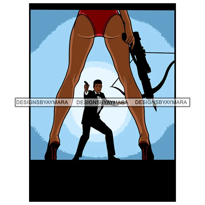 Man Wearing Black 3 Piece Pent Coat Bow Holding Gun Pistol Shooting Sexy Hot Black Woman Panty High Heel Girl Holding Crossbow Arrow Gun Archery Tattoo Magic Melanin Nubian American Lady SVG JPG PNG Vector Clipart Cricut Silhouette Cut Cutting Stand-Up Roll-Neck Turtle Man Wearing Black 3 Piece Pent Coat Bow Holding Gun Pistol Shooting Sexy Hot Black Woman Panty High Heel Girl Holding Crossbow Arrow Gun Archery Tattoo Magic Melanin Nubian American Lady SVG JPG PNG Vector Clipart Cricut Silhouette Cut Cutting Stand-Up Roll-Neck Turtle