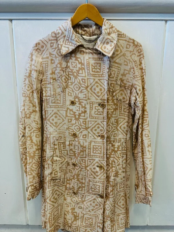 Stella McCartney Trench Coat Dress - as is - Size 40 Sequined Lace Ribbed