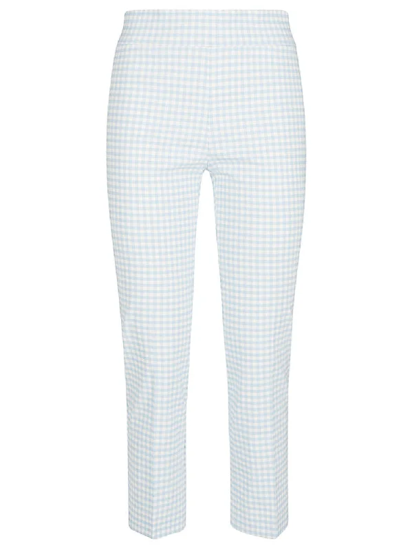 Avenue Montaigne Trousers Clear Blue Trousers Leather Faux