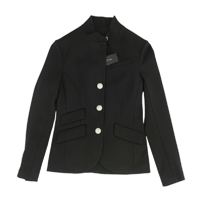Black Solid Blazer Women's Trendy Jacket
