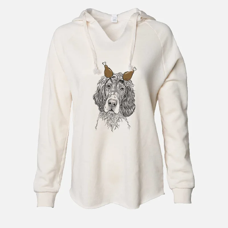 Thanksgiving Sir Rexford the Blue Belton English Setter - Cali Wave Hooded Sweatshirt Hoodie with Double Zipper Versatile Adjustable Thanksgiving Sir Rexford the Blue Belton English Setter - Cali Wave Hooded Sweatshirt Hoodie with Double Zipper Versatile Adjustable