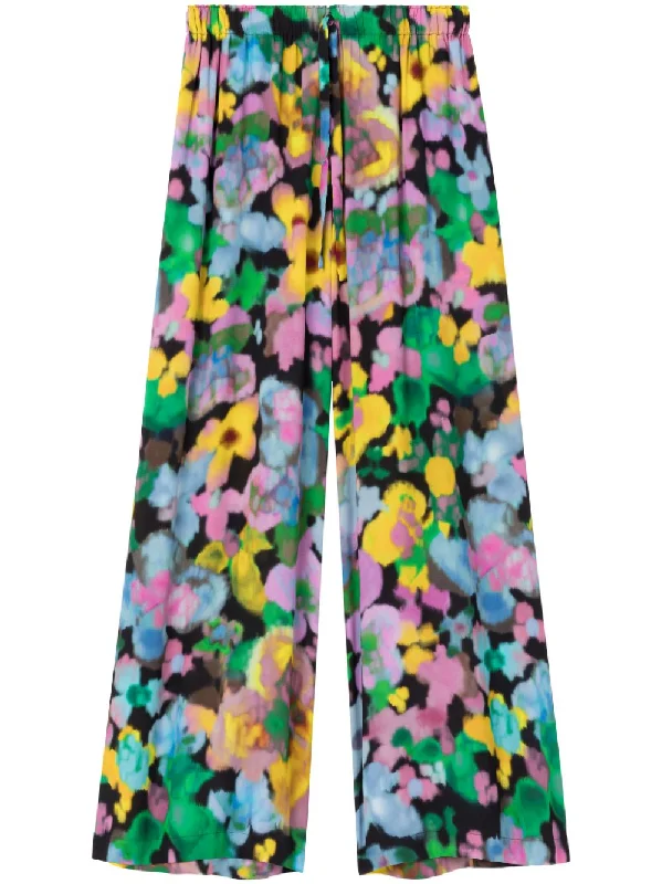 Az Factory With Lutz Huelle Trousers Multicolour Trousers Floral Bohemian