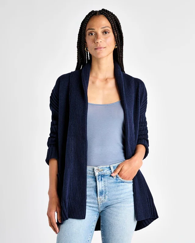 Sayer Cardigan Welt Pockets Slit Pockets Flap Pockets