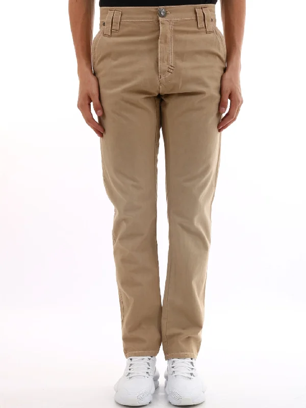 Beige Cotton Trousers Trousers Favorite Customer