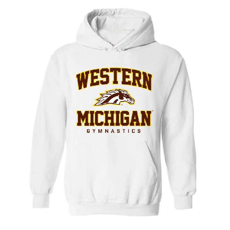 Western Michigan - NCAA Women's Gymnastics : Reese Samuelson - Classic Shersey Hooded Sweatshirt Hoodie with Magnetic Closure Innovative Modern Western Michigan - NCAA Women's Gymnastics : Reese Samuelson - Classic Shersey Hooded Sweatshirt Hoodie with Magnetic Closure Innovative Modern