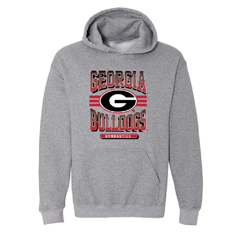 Georgia - NCAA Women's Gymnastics : Sidney Fitzgerald - Classic Shersey Hooded Sweatshirt Hoodie with Patch Decorative Personalized