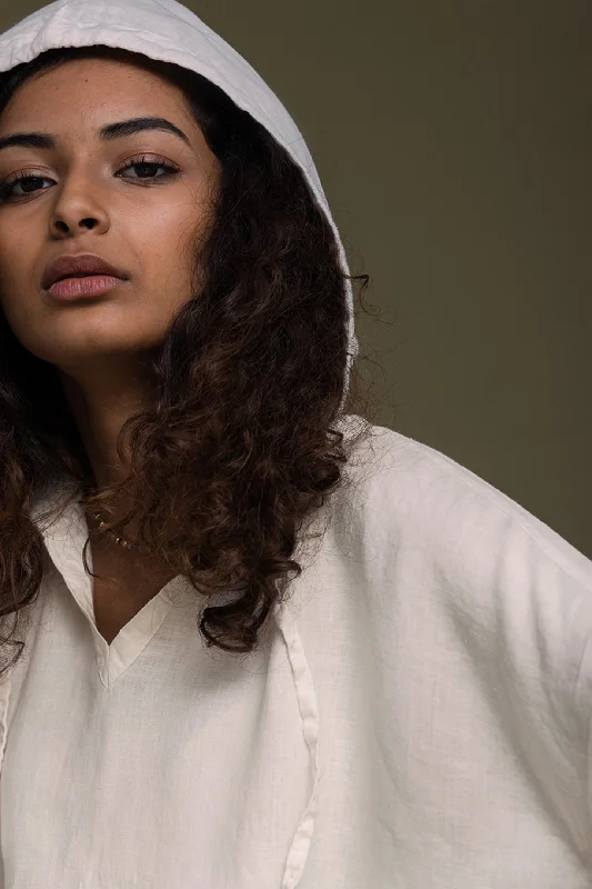 The Hemp Hoodie Hoodie with Ribbed Neckline Snug Warm