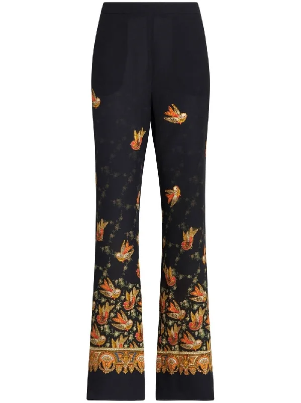 Etro Trousers Black Trousers Denim Blue