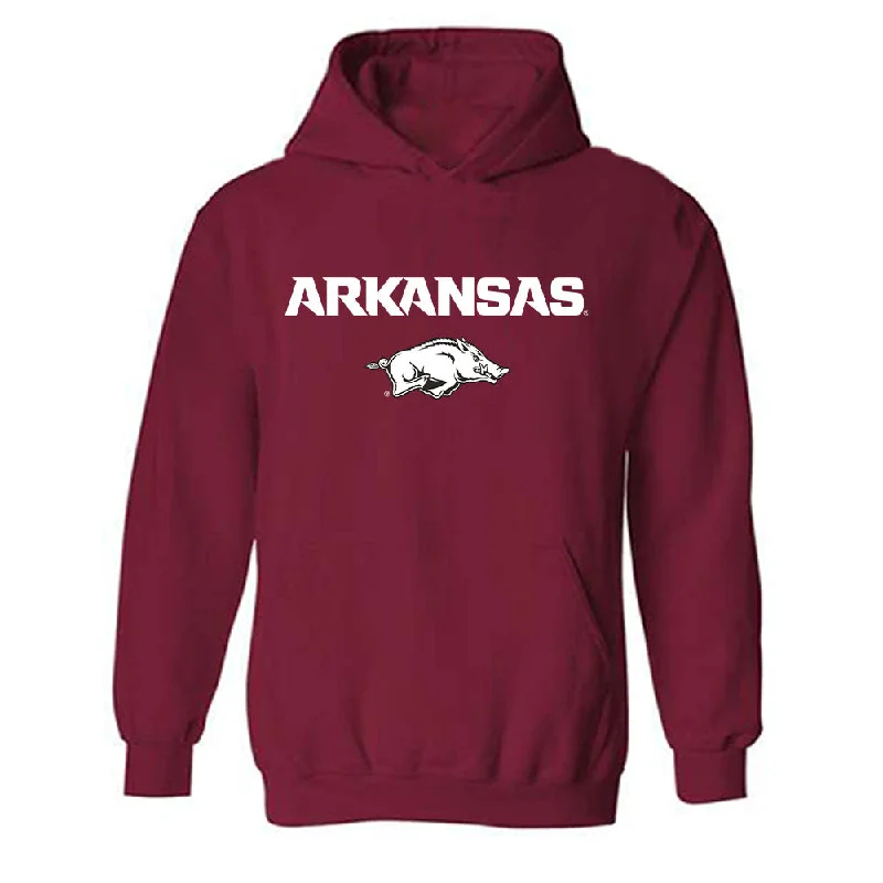 Arkansas - NCAA Women's Gymnastics : Leah Smith - Classic Shersey Hooded Sweatshirt Hoodie with Button Placket Classic Preppy