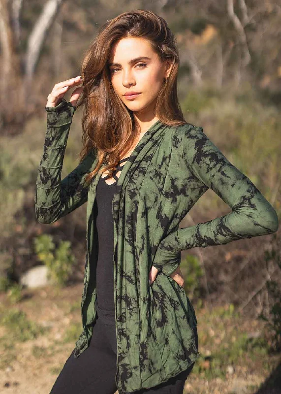 Twilight Tie-Dye Cardigan 2.0 HEMP Iron Safe Non-Iron Wrinkle Free