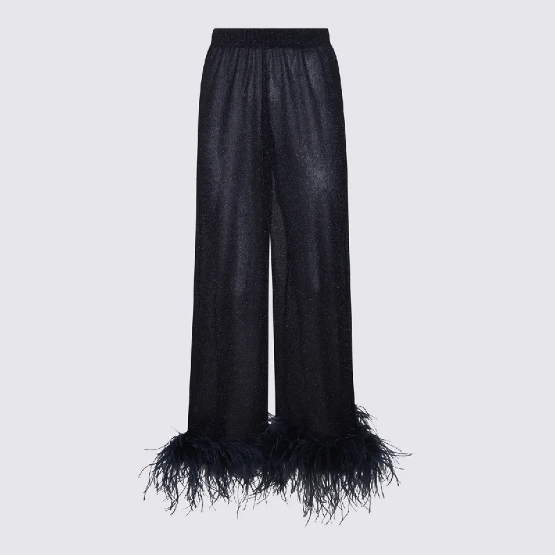 Oseree Trousers Blue Trousers Harem Relaxed Fit