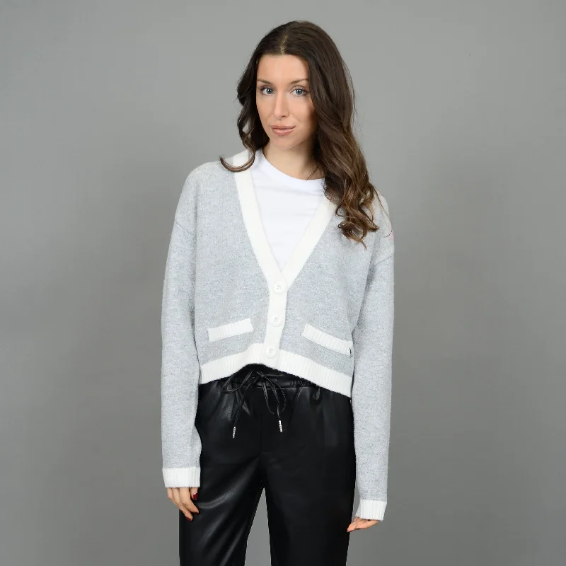 RD Posy V-Neck Cardigan Iron Safe Non-Iron Wrinkle Free