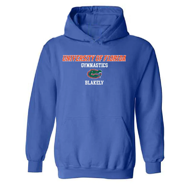 Florida - NCAA Women's Gymnastics : Sloane Blakely - Classic Shersey Hooded Sweatshirt Hoodie with Zipper Versatile Modern Florida - NCAA Women's Gymnastics : Sloane Blakely - Classic Shersey Hooded Sweatshirt Hoodie with Zipper Versatile Modern