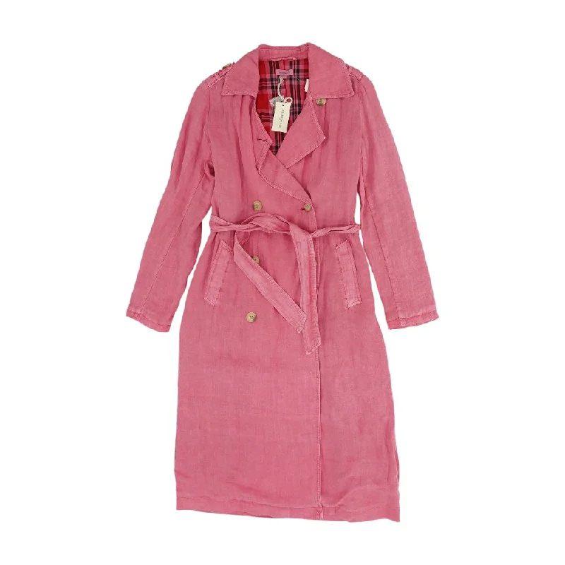 Pink Solid Coat Striped Polka Dot Solid
