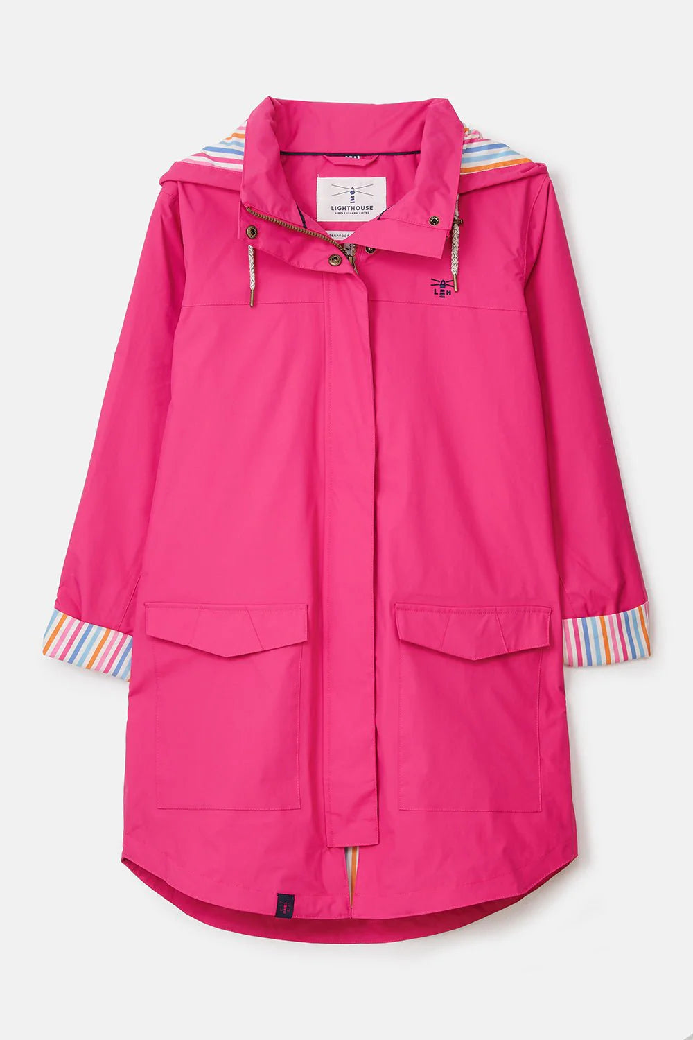 Lighthouse Rebecca Coat Azalea Pink Buttoned Zippered Snapped