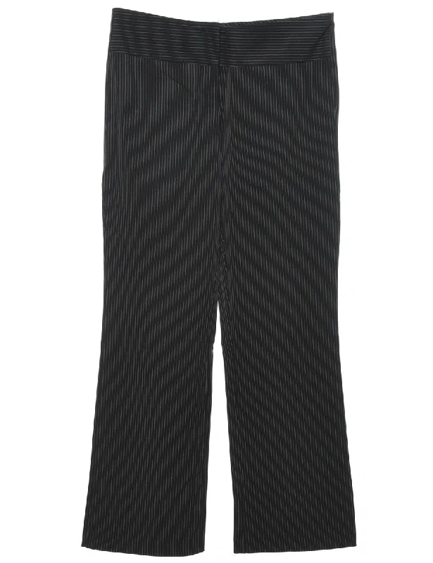 Pinstripes Black Trousers - W32 L30 Trousers Review Highly