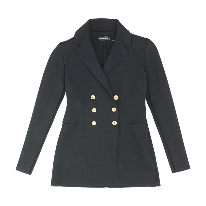 Black Solid Blazer Women's Business Blazer