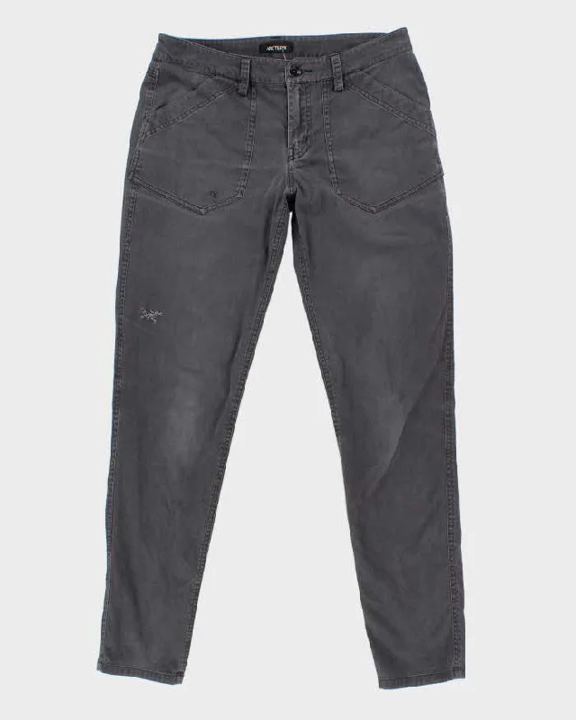 Womans Grey Arc' Teryx Cotton Trousers - 32 Trousers Corduroy Warm