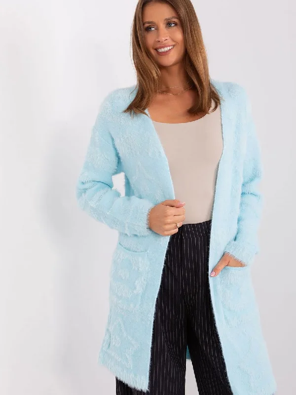 Cardigan AT Faux Fur Fabric Real Fur Fabric Shearling Fabric