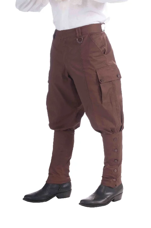 Mens Steampunk Trousers Adult Costume Trousers Print Floral