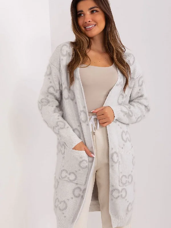 Cardigan AT Silk Blend Satin Velvet