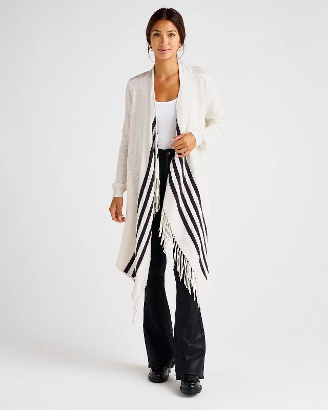 Wisteria Duster Cardigan Chenille Blend Fleece Blend Nylon Blend